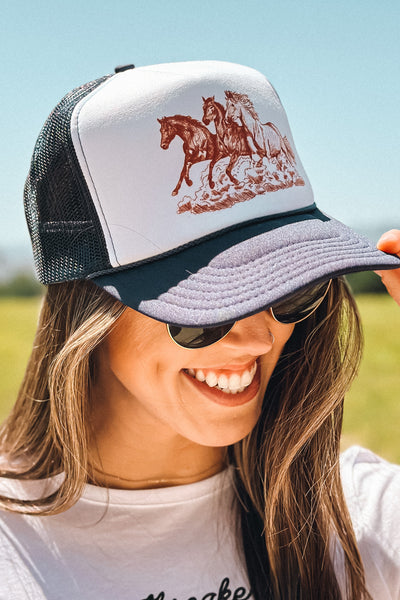 Wild Horses Trucker Hat – Shop TIKI GIRL