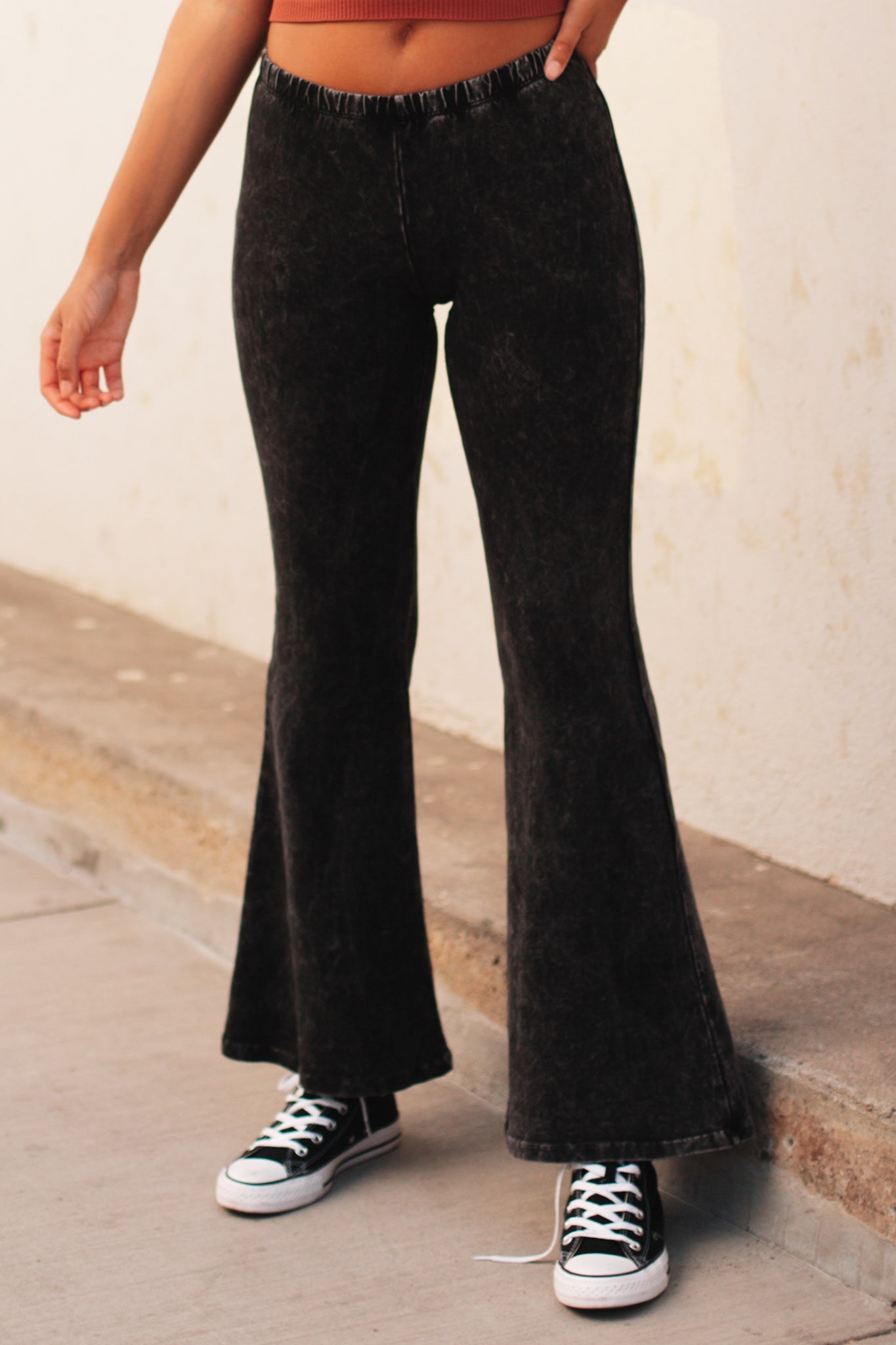 Moonshine Bell Bottom Pant (Charcoal) - FINAL SALE